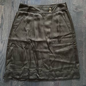 Loft Olive Wrap Skirt